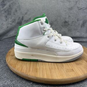 Jordan Air Jordan 2 Retro Shoes Boys Size 3Y White Green Basketball DQ8564-103
